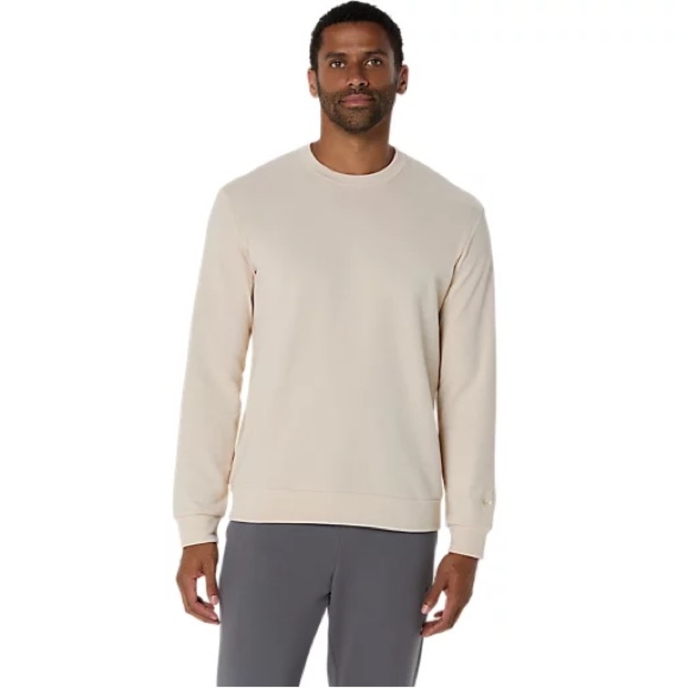 Asics SWEAT CREW NECK TOP Long Sleeve in Oatmeal